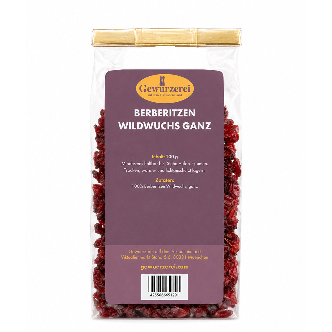 Ganze getrocknete Berberitzen rote saure Beeren fuer Reisgerichte Salate und Desserts