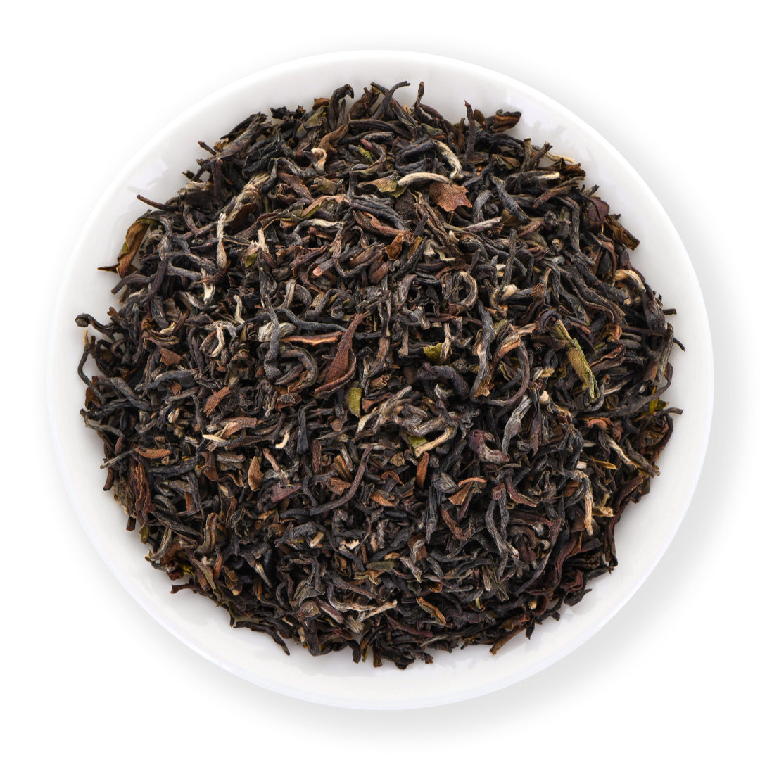Darjeeling Steinthal SFTGFOP1 aus einem der ältesten Teegärten Darjeelings mit feinem floralem Aroma.
