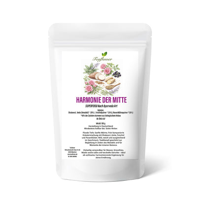 Bio Kräutermischung mit Shatavari, Amla, Fenchel und Rosenblüten in ausgewogener Komposition-1
