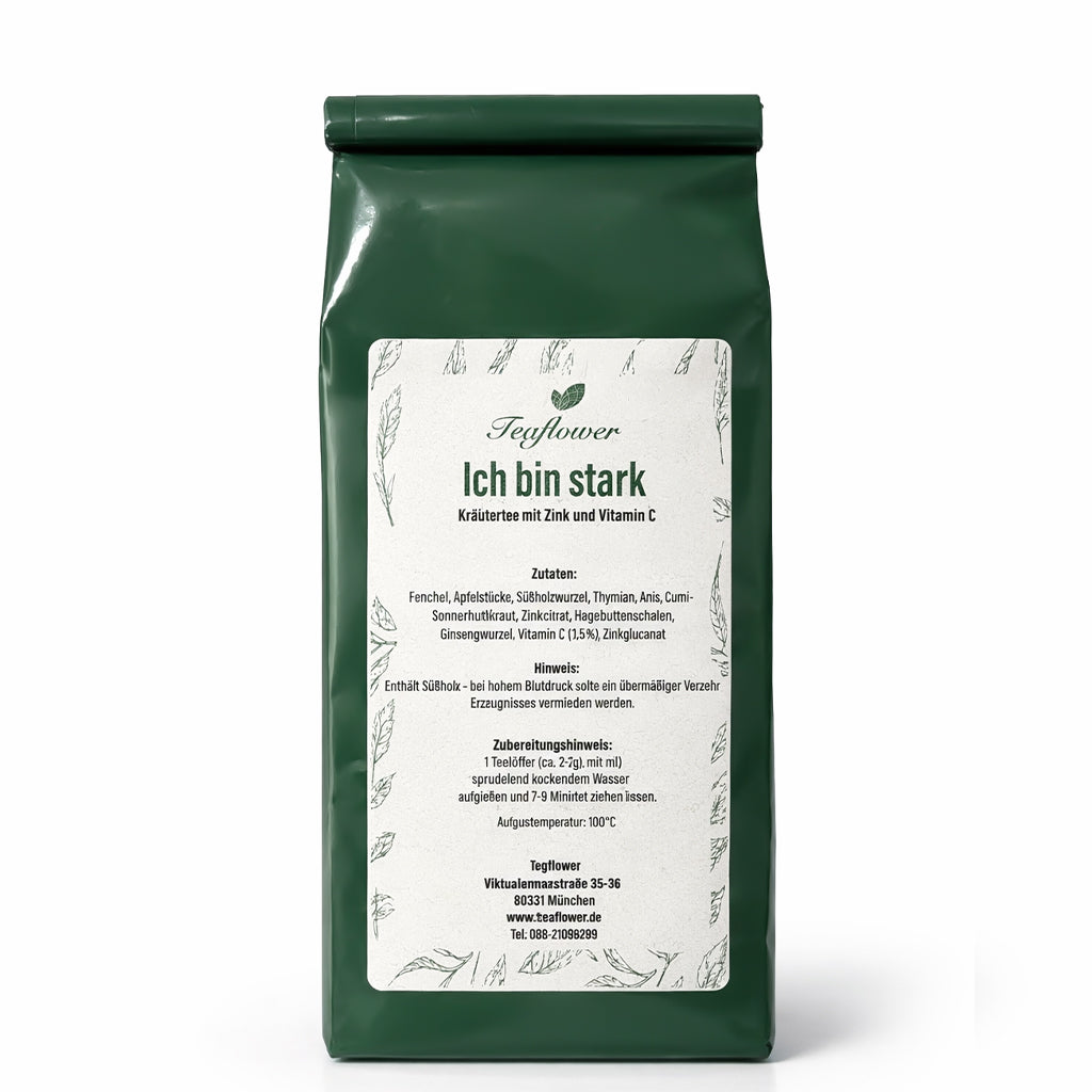 Herbal tea mixture - herbal blessing with zinc and vitamin C