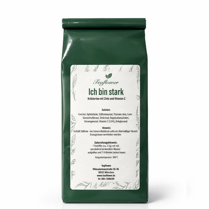 Herbal tea mixture - herbal blessing with zinc and vitamin C