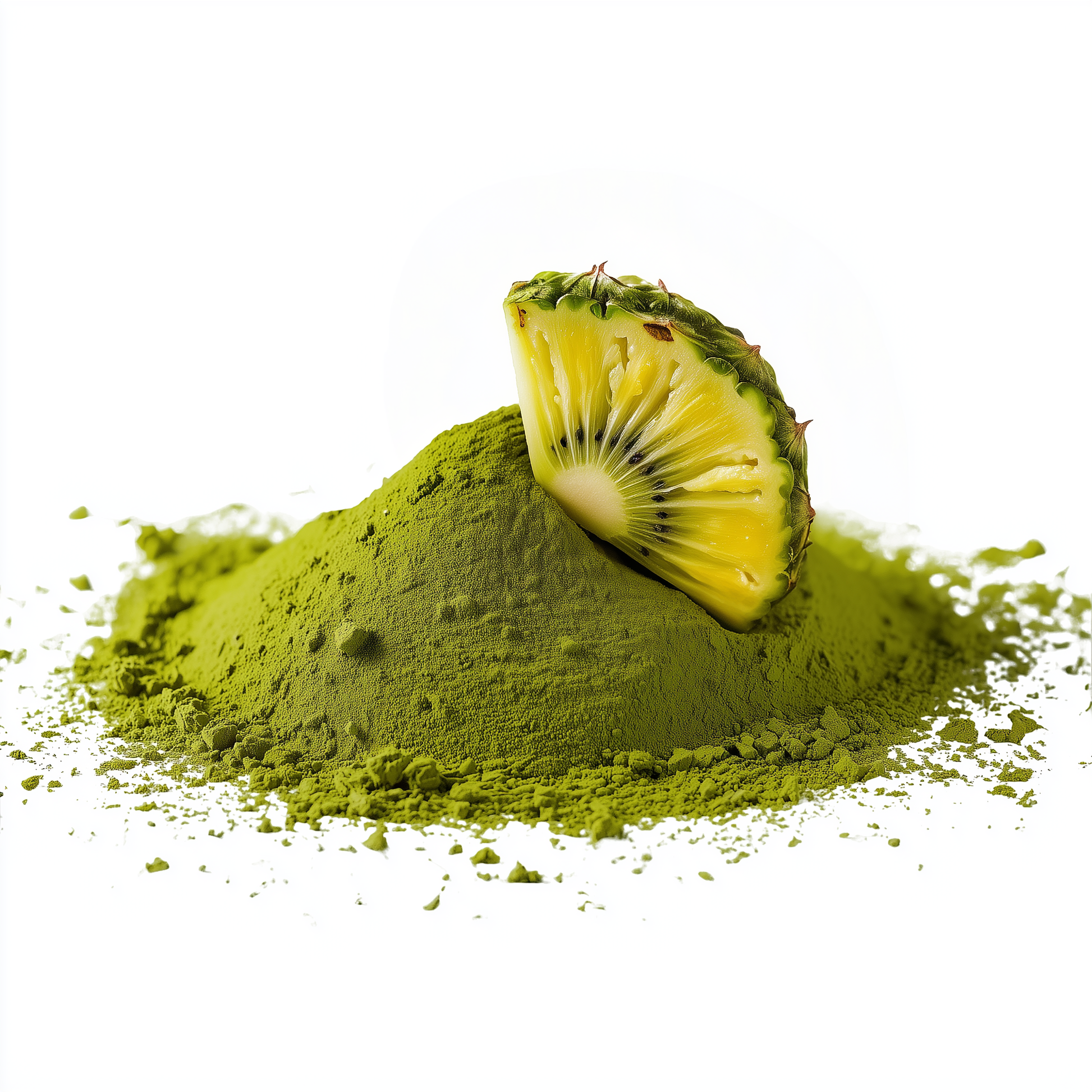 Matcha Pulver mit Ananas Geschmack als fruchtige Grüntee Variante