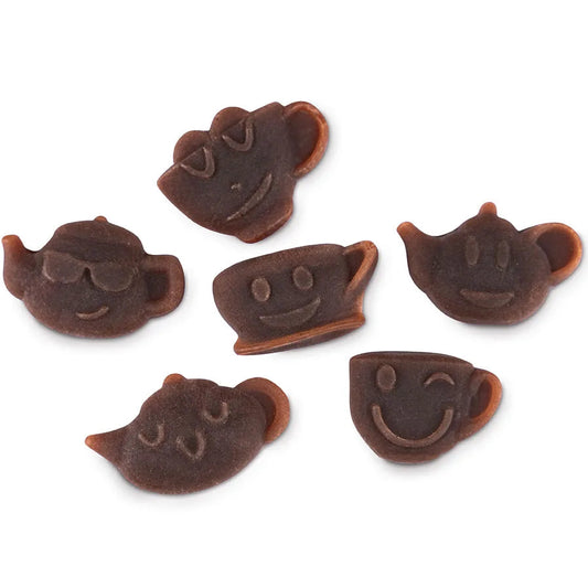 Matcha Fruchtgummis mit Erdbeere in Teekannenform zum Naschen oder als heißes Matcha-Getränk