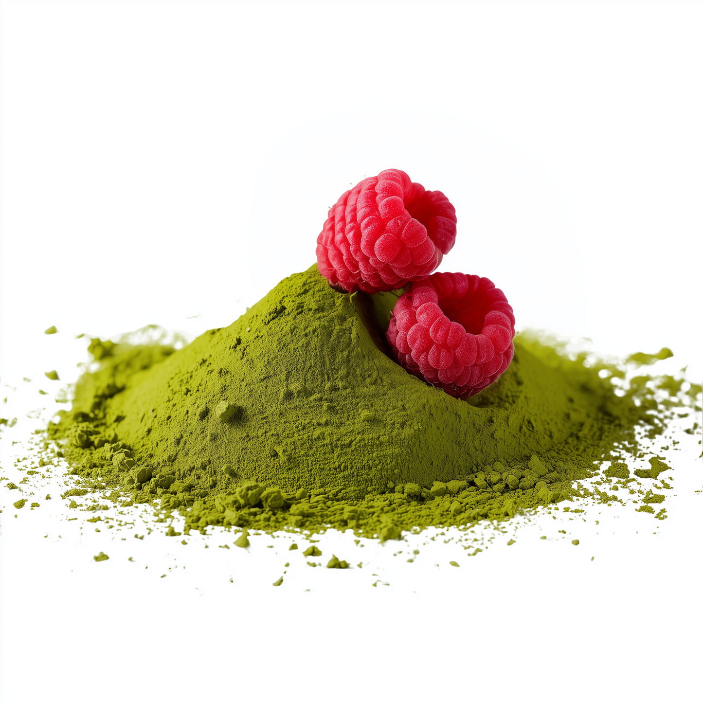 Matcha Pulver mit Himbeer Geschmack als fruchtige Grüntee Variante