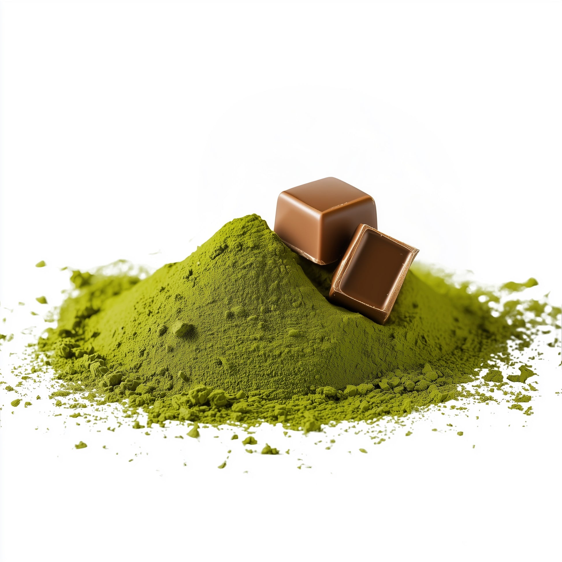 Matcha Pulver mit Karamell Geschmack für weichen Grüntee mit warmer Note