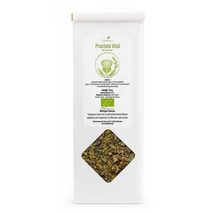 Bio Kräutertee mit Hibiskus, Pfefferminze, Ingwer und Zitronenschalen in aromatischer Mischung.